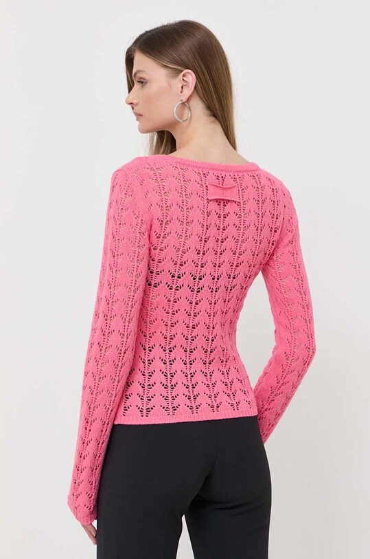 Odzież Twinset sweter z domieszką kaszmiru 232TP3481 różowy