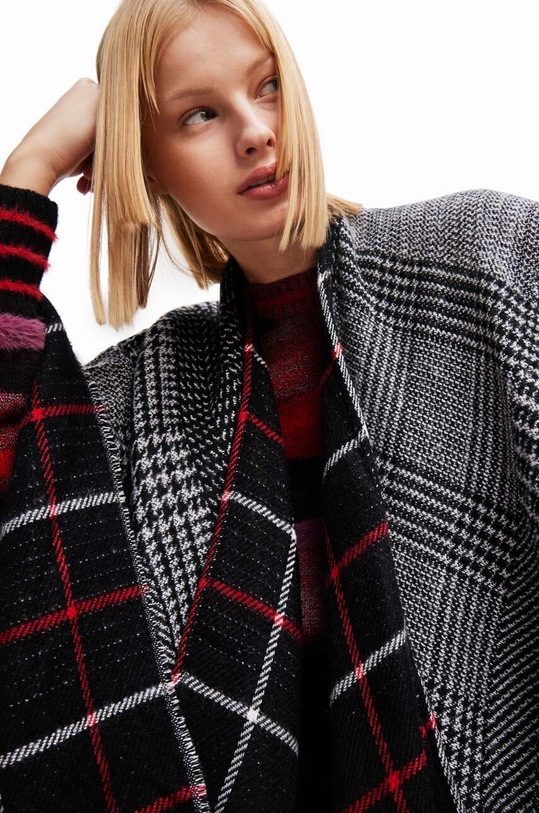 Odzież Desigual poncho 23WAIA10 czarny