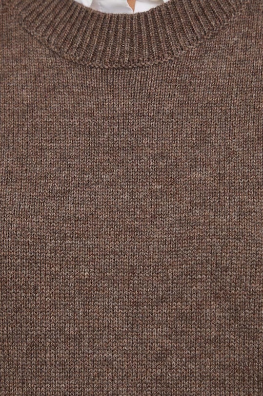 Μάλλινο πουλόβερ Herskind 4959974 καφέ