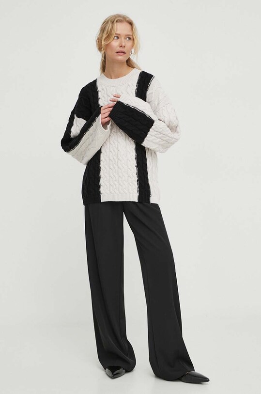 Herskind pulover de lana groase bej 4925990