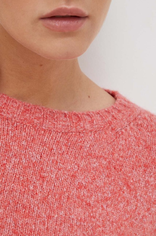Weekend Max Mara sweter z domieszką wełny 2353661233600 różowy