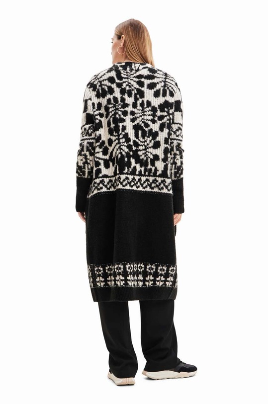 Πλεκτή ζακέτα Desigual 23WWJF01 μαύρο AW23