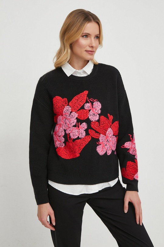 Desigual sweter czarny 23WWJF32