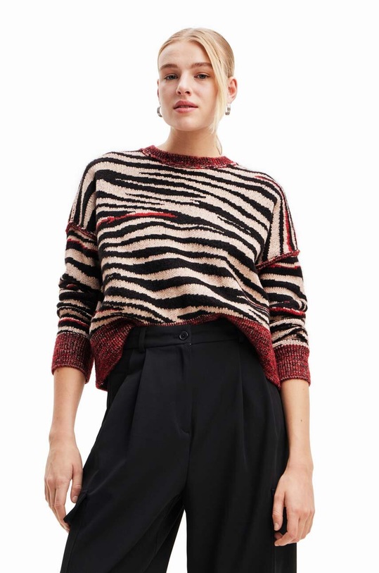 Desigual sweter pozostałe multicolor 23WWJF35