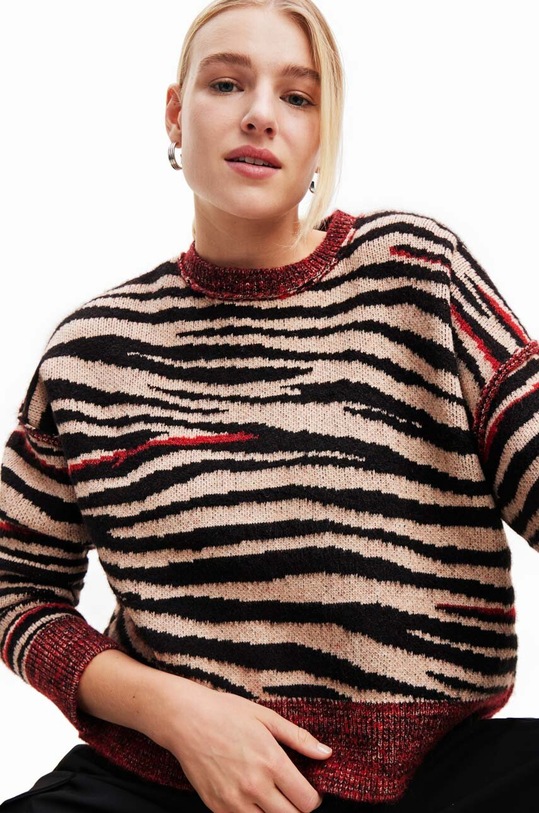Odzież Desigual sweter 23WWJF35 multicolor