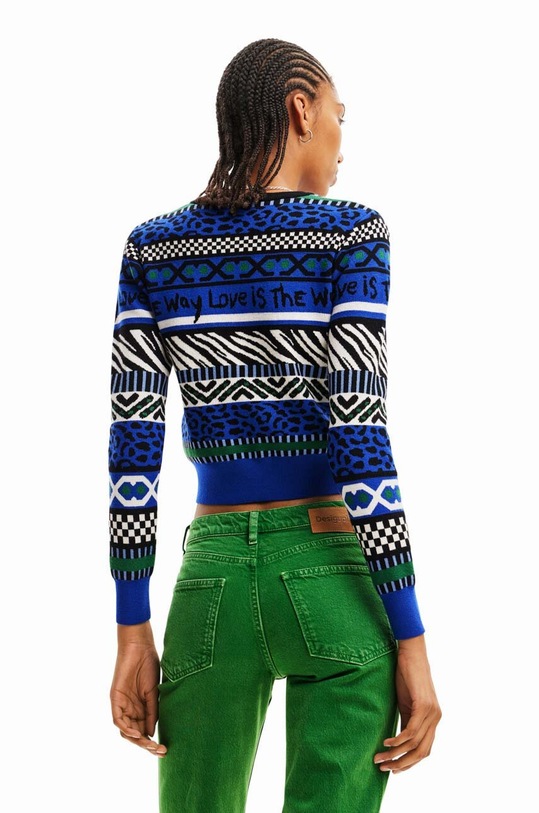 Desigual sweter 23WWJF48 granatowy AW23