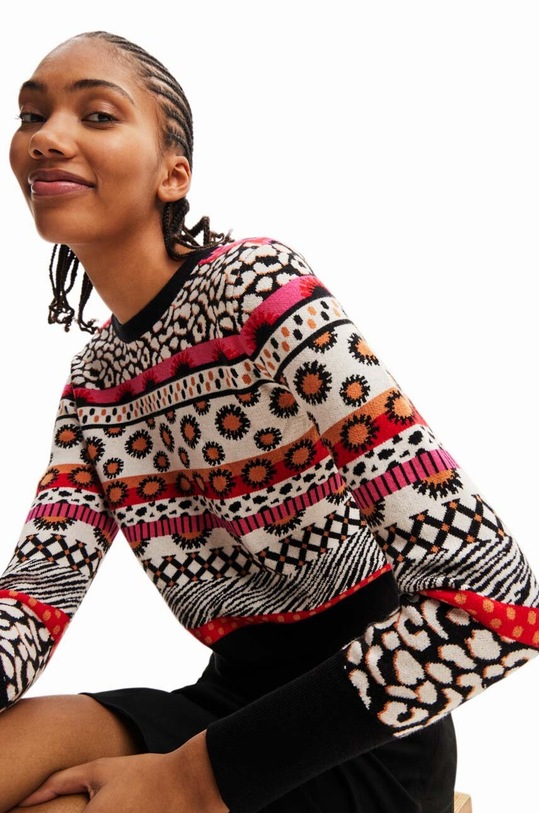 Îmbrăcăminte Desigual pulover 23WWJF49 multicolor