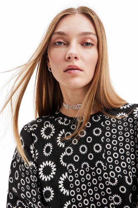 Odzież Desigual sweter 23WWJF52 czarny