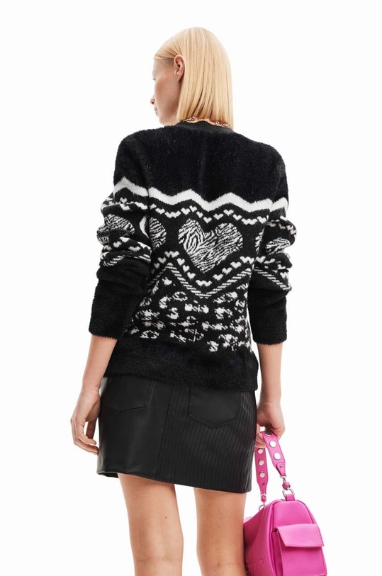 Πουλόβερ Desigual 23WWJF56 μαύρο AW23