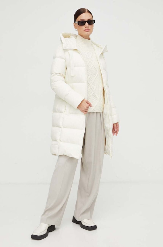 Μάλλινο πουλόβερ Marc O'Polo 308614660205 μπεζ AW23