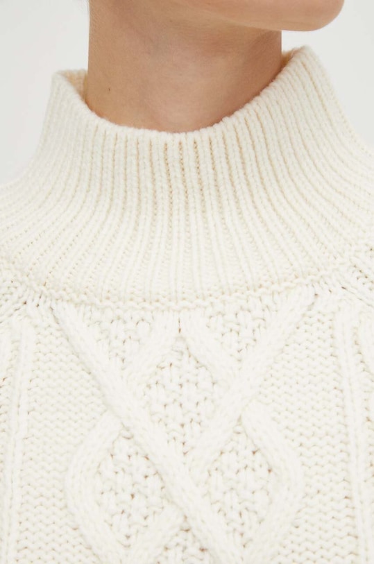 Μάλλινο πουλόβερ Marc O'Polo 308614660205 μπεζ