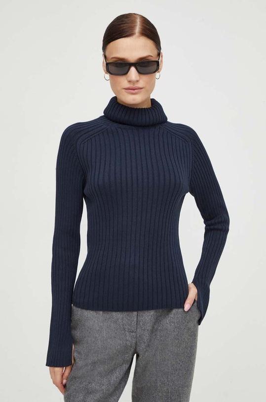 Βαμβακερό πουλόβερ Marc O'Polo βαμβάκι σκούρο μπλε 309504560325