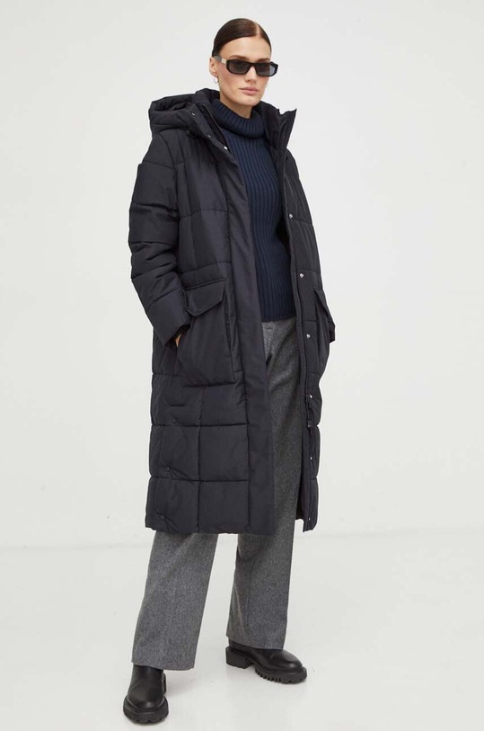 Βαμβακερό πουλόβερ Marc O'Polo 309504560325 σκούρο μπλε AW23