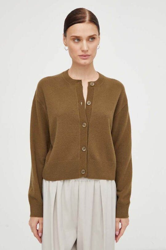 Marc O'Polo cardigan din lana 309608661161 verde AW23