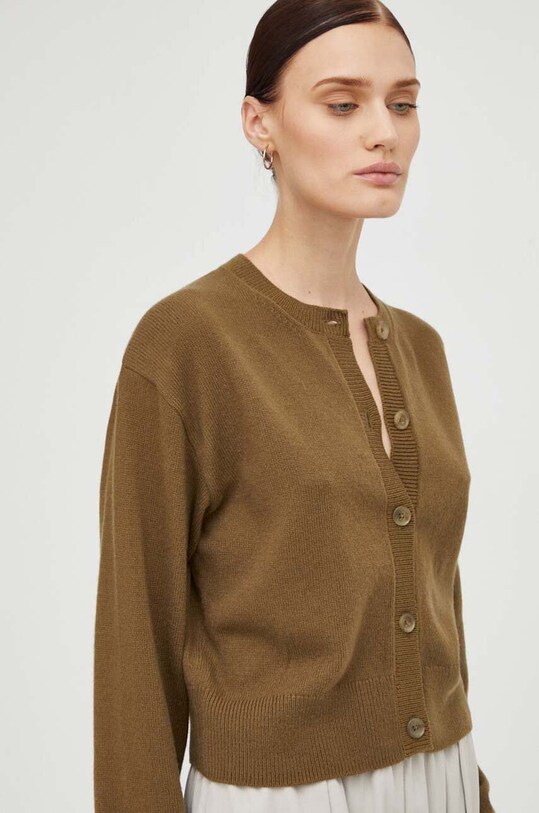 Marc O'Polo cardigan din lana verde 309608661161