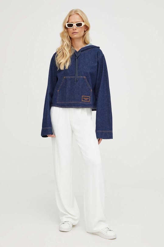 Marc O'Polo bluza jeansowa DENIM bawełna granatowy 348911122029