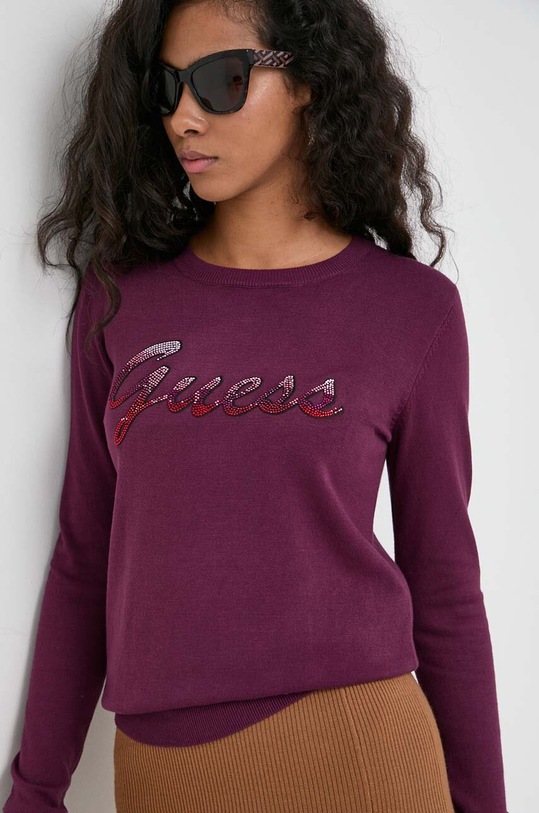 Πουλόβερ Guess μωβ W3BR22.Z2NQ2