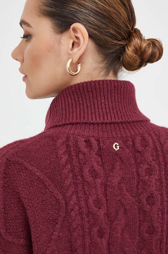 Guess sweter W3BR17.Z2YZ2 bordowy