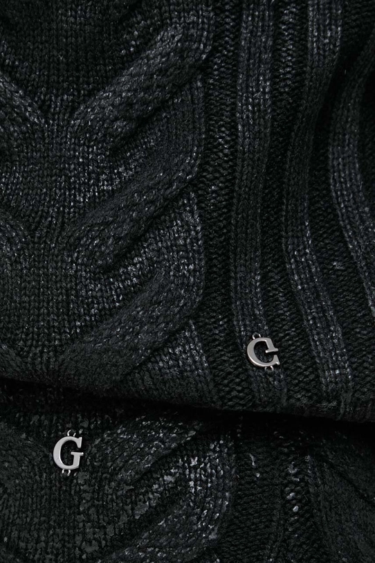 Guess sweter z domieszką wełny W3BR42.Z3A50 czarny