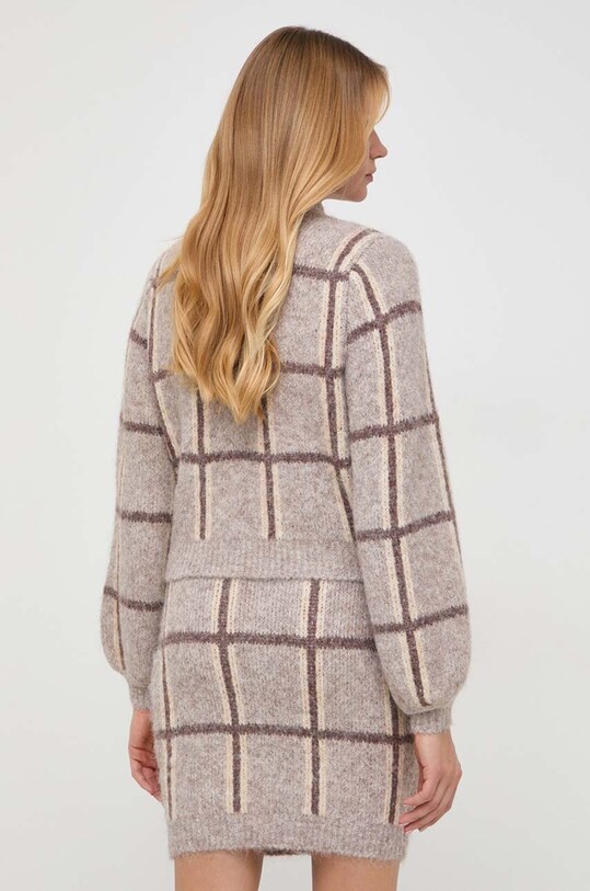 Odzież Guess sweter z domieszką wełny W3BR78.Z3BP0 brązowy