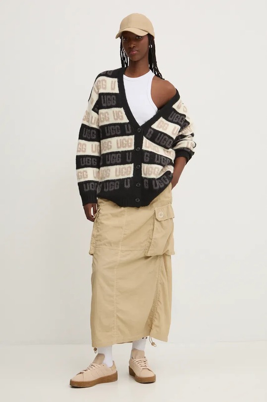 UGG kardigan z domieszką wełny 1149470 czarny AW24