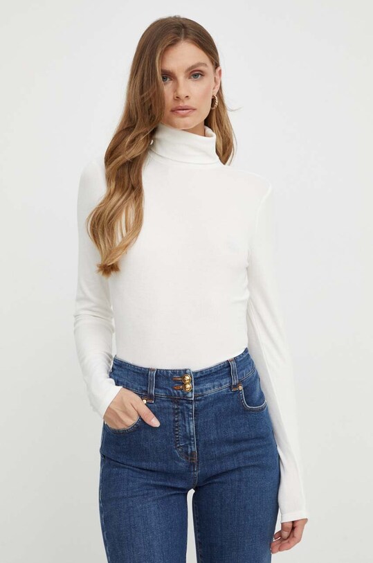 Notes du Nord longsleeve z elastanem beżowy 13278.