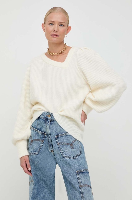 Odzież Notes du Nord sweter wełniany 13282 beżowy