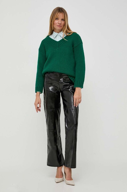 Luisa Spagnoli maglione in lana 58059 turchese AW23