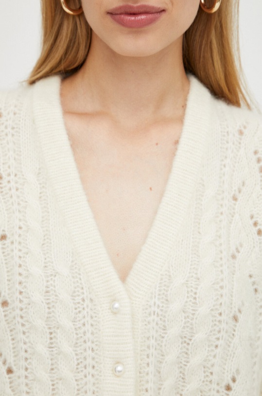 Шерстяной кардиган Custommade 999235359 бежевый