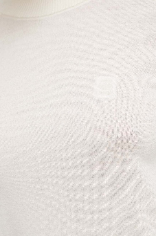 Μάλλινο πουλόβερ G-Star D23683.B692 μπεζ