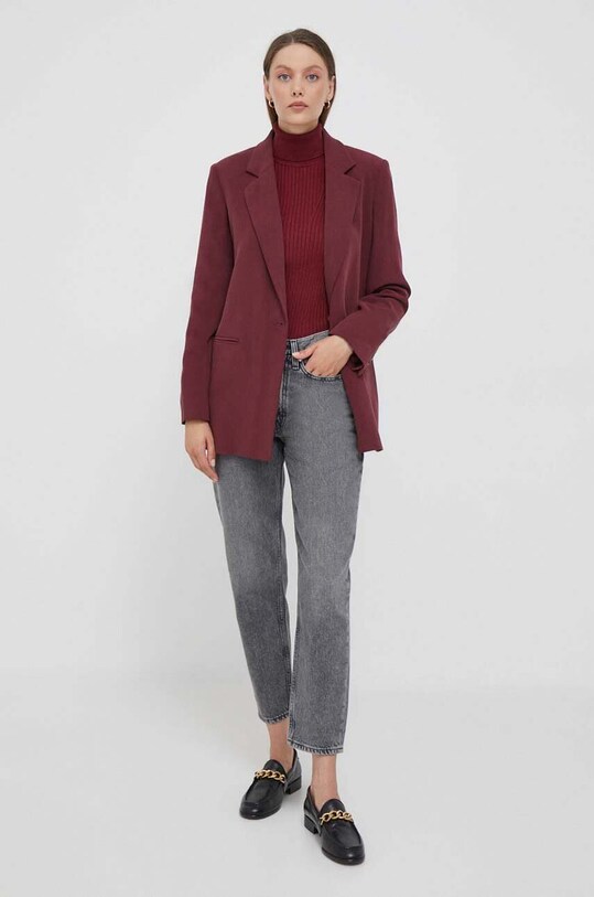 Pepe Jeans sweter PL702030.299 bordowy AW23