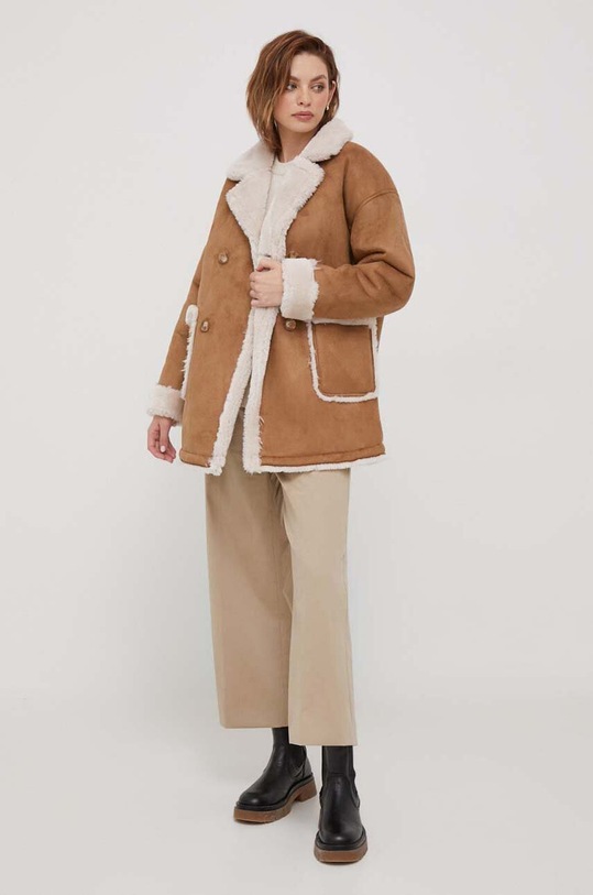 Светр з домішкою вовни Pepe Jeans PL702040.804 бежевий AW23