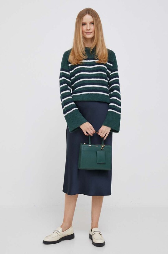Pepe Jeans sweter z domieszką wełny PL702059.692 zielony AW23
