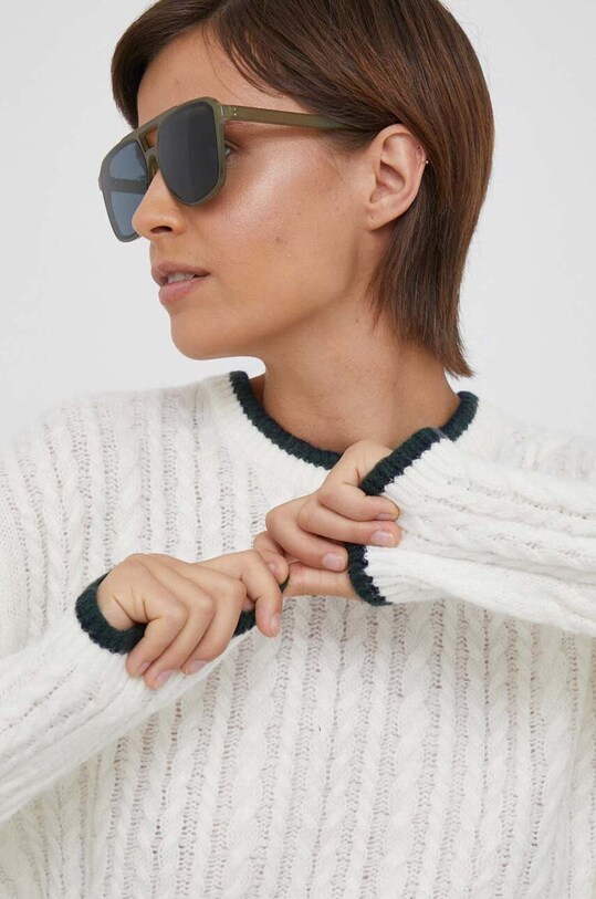 Pepe Jeans pulover din amestec de lana bej PL702060.808