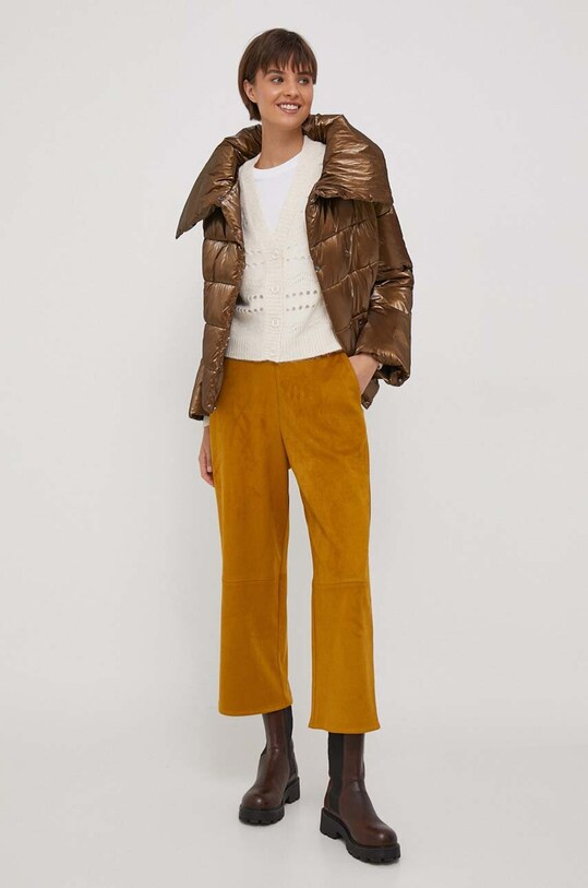 Pepe Jeans kardigan z domieszką wełny PL702069.804 beżowy AW23