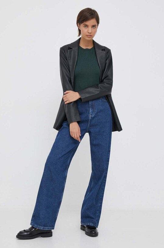 Pepe Jeans sweter z domieszką wełny PL702080.692 zielony AW23