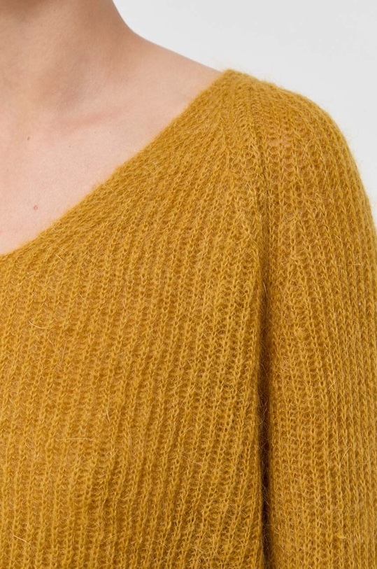 Max Mara Leisure sweter wełniany 2333660836600 żółty