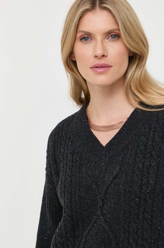 Max Mara Leisure sweter wełniany czarny 2333661336600