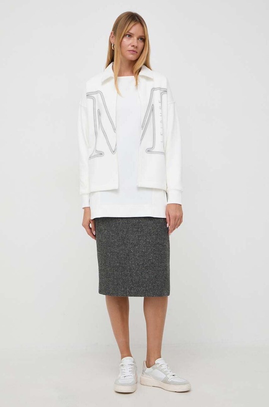 Tričko s dlouhým rukávem Max Mara Leisure 2339460936600 béžová AW23