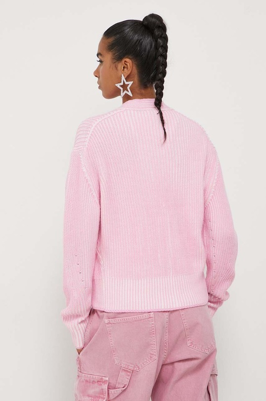 Odzież Moschino Jeans kardigan wełniany 0921.8207 różowy