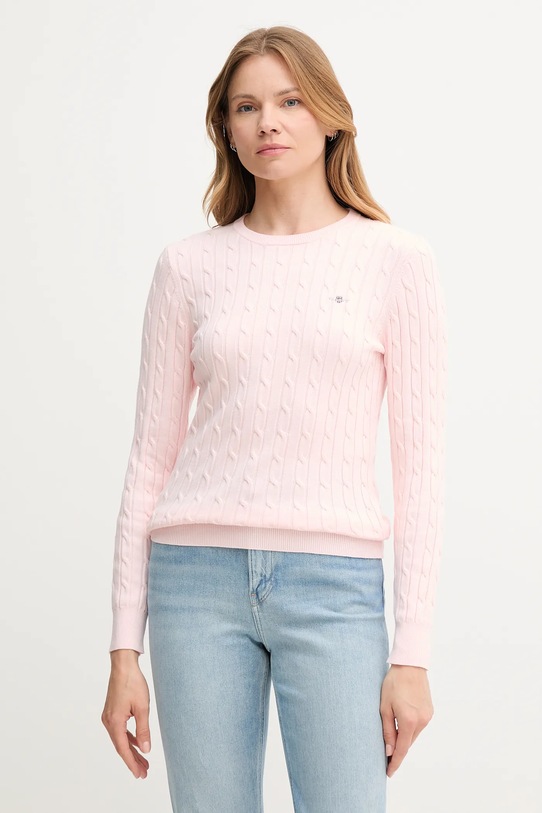 Gant sweter pozostałe różowy 4800100