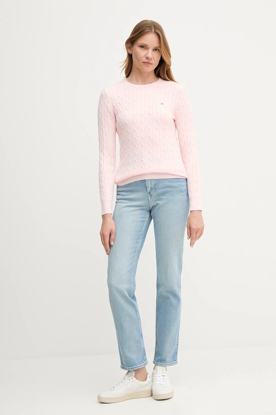 Gant sweter 4800100 różowy AW25