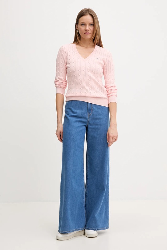 Gant sweter 4800101 różowy AW25