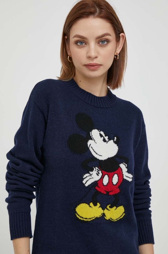United Colors of Benetton gyapjú pulóver x Disney sötétkék 1244K105U.852