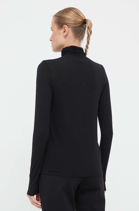 Odzież Deha longsleeve z domieszką kaszmiru D93191.10009 czarny