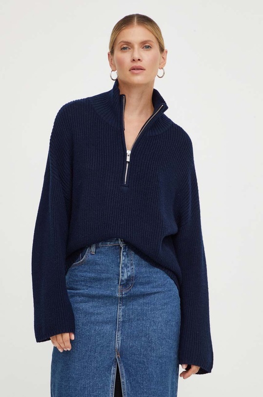 Résumé sweter wełniany wełna granatowy 18681029