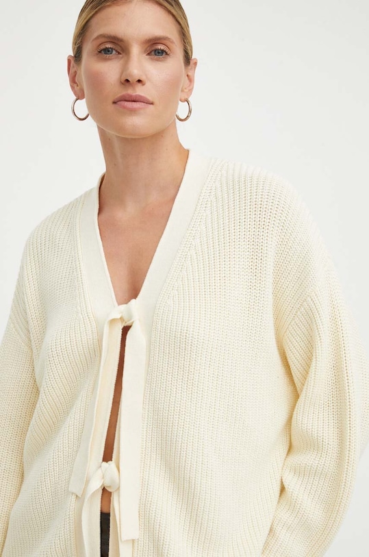 Résumé kardigan bawełniany beżowy 18691029
