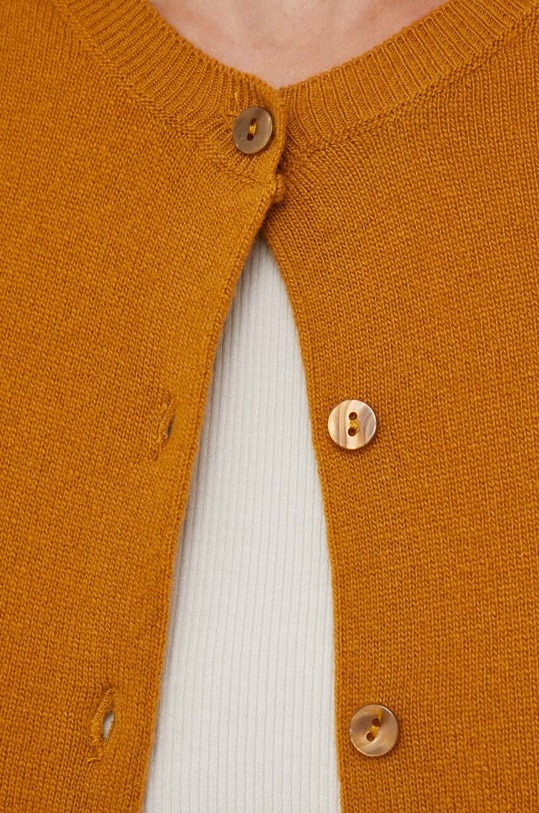 Шерстяной кардиган United Colors of Benetton 1002D5485.072 коричневый