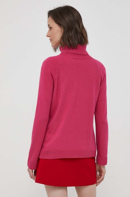 Odzież United Colors of Benetton sweter z domieszką wełny 1035D2551.2E8 różowy