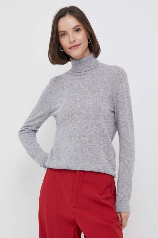 Вовняний светр United Colors of Benetton сірий 1002D2348.501